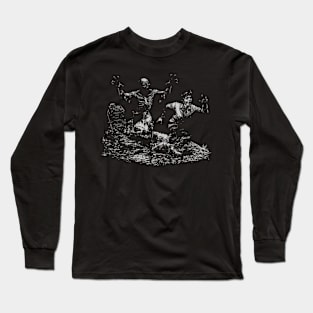 Running from Zombie Long Sleeve T-Shirt